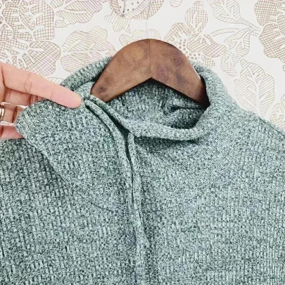 J. jill Cowl Neck Sweater pullover Women's M Green 7573 - Picture 3 of 7